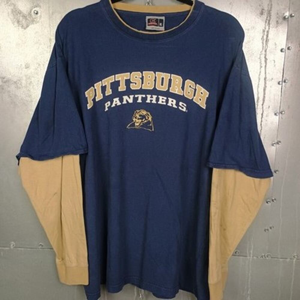 Pittsburgh Panthers Vintage Y2K 2000s Starter Long Sleeve Shirt XL NCAA Football
